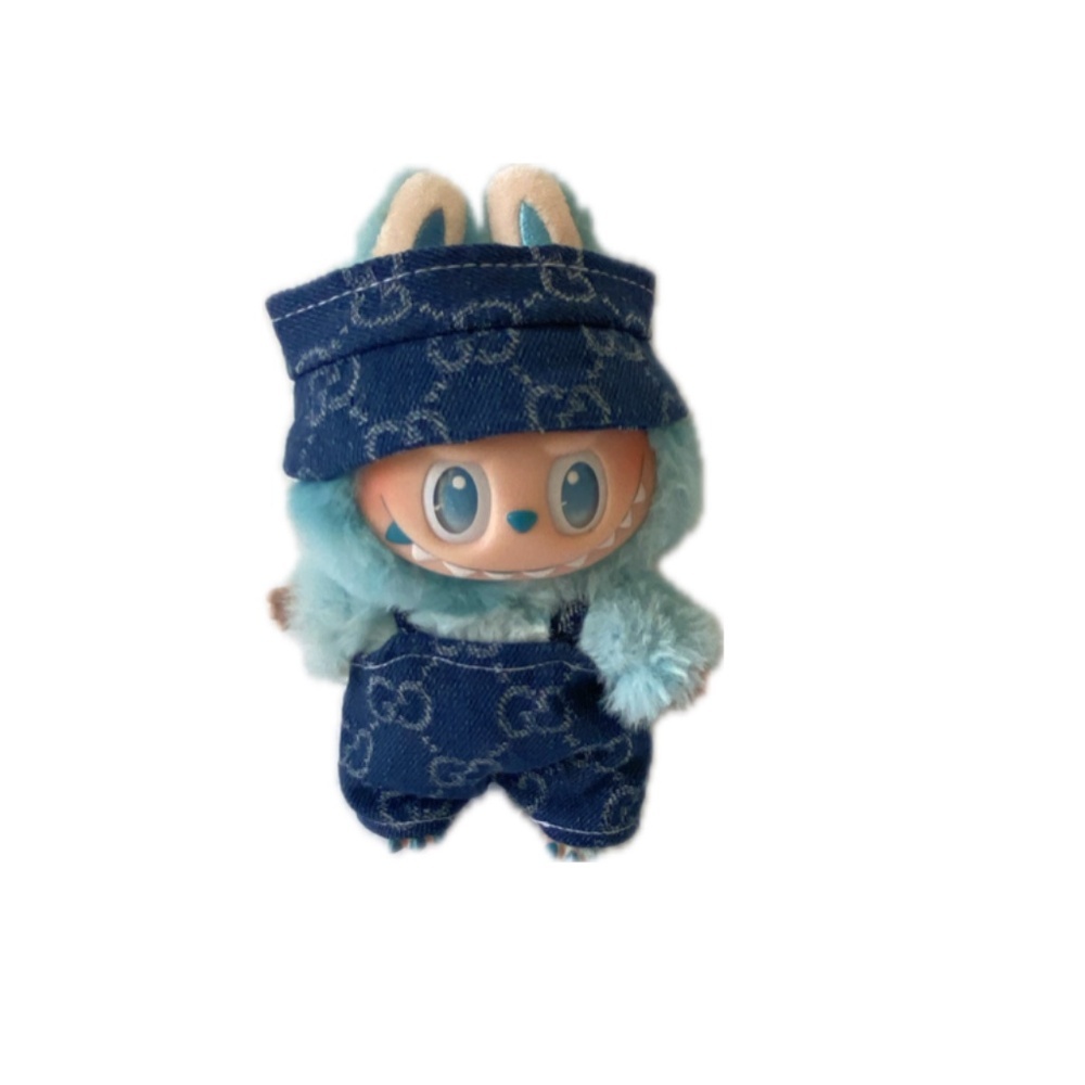 GG Overalls with Hat Labubu Outfit